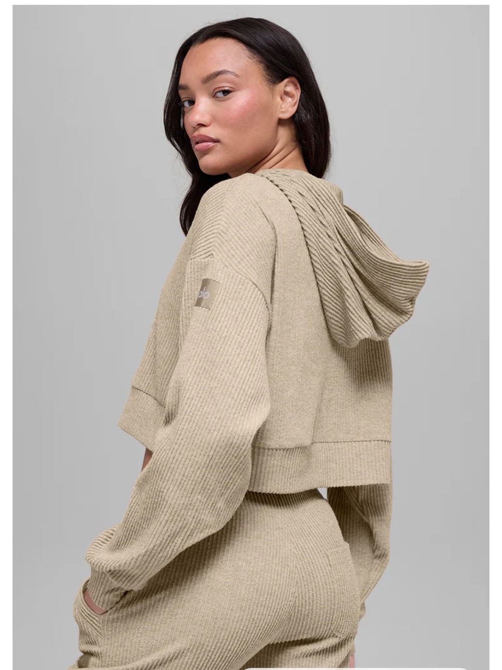 ALO Yoga Muse Hoodie - Gravel Heather